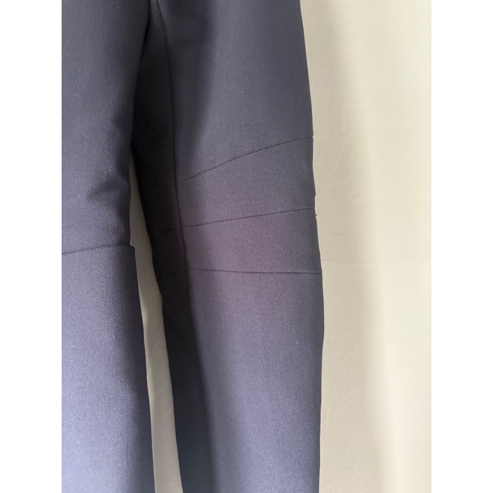 Marina Moscone Patch Pocket Blazer Blue Gabardine Size 4 - Picture 7 of 16